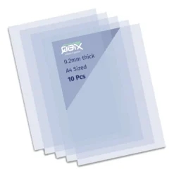 Qbix Mylar® Schablonen-Polyesterfolie, 10er-Pack