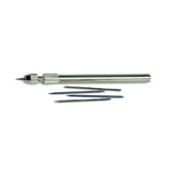 Radiernadelhalter aus Metall + 5 Nadeln