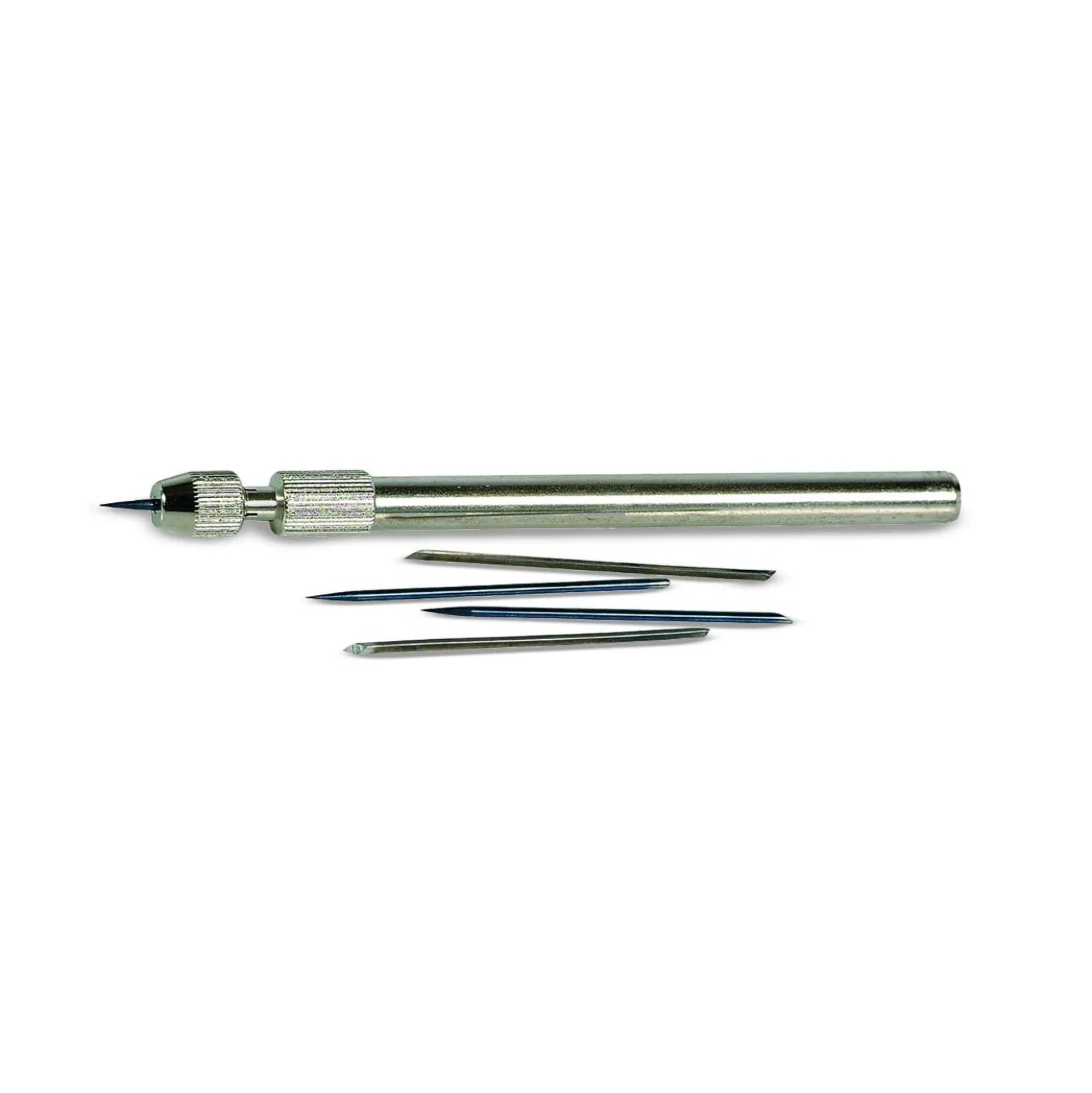 Radiernadelhalter aus Metall + 5 Nadeln