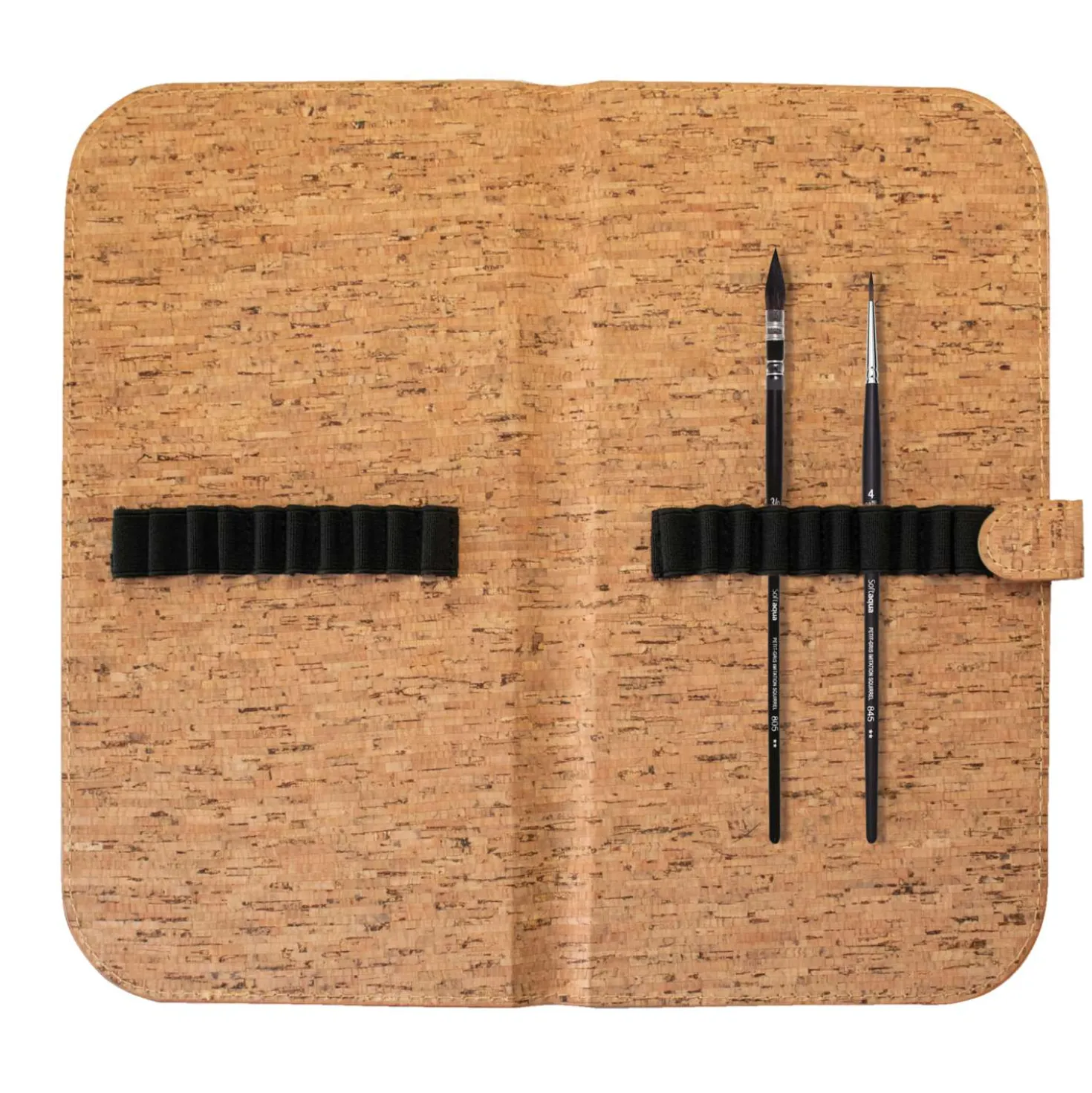 Raphaël® Kolinsky-Imitation Aquarellpinsel 2er-Set Softaqua, im Kork-Etui