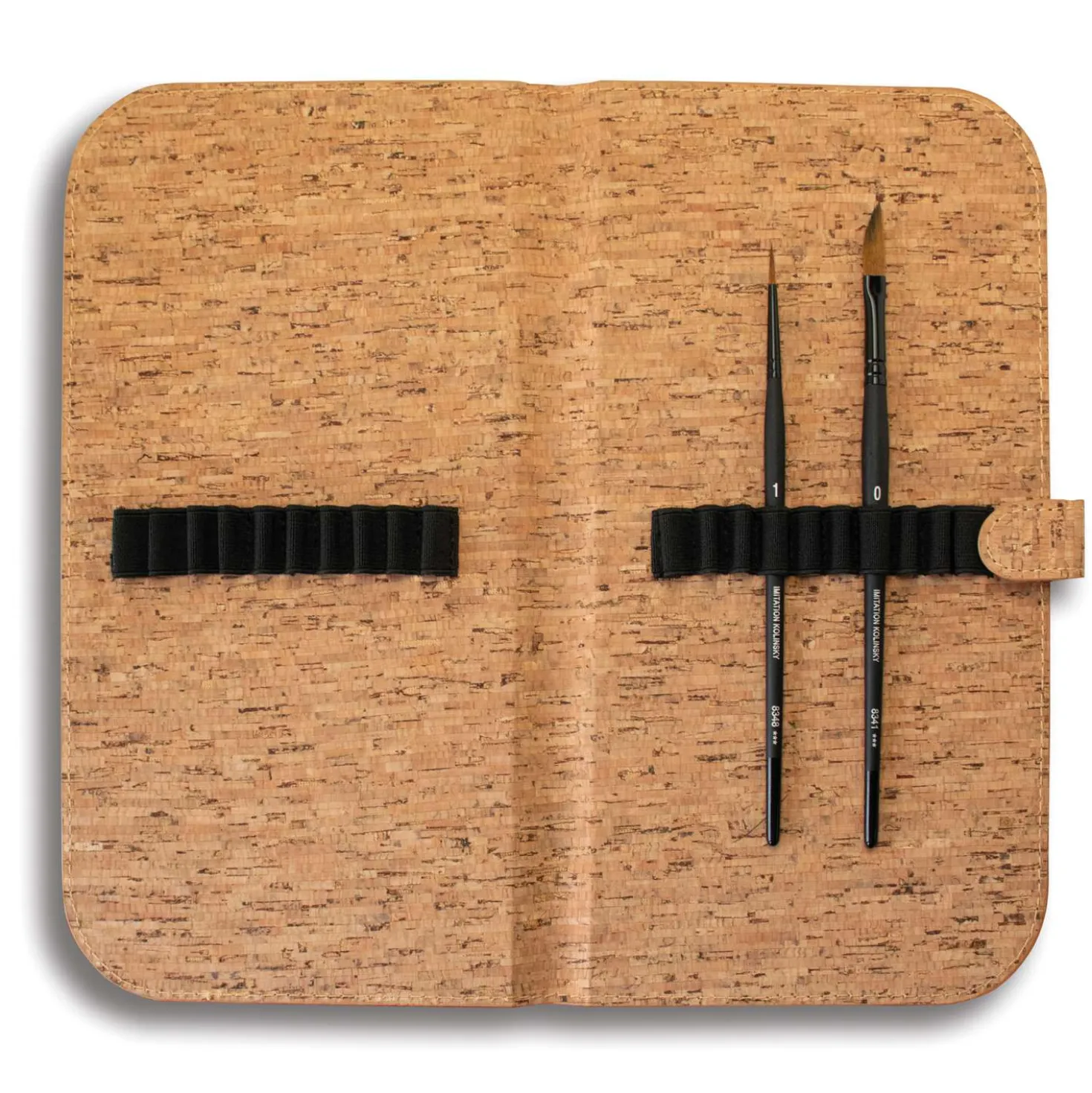Raphaël® Kolinsky-Imitation Aquarellpinsel 2er-Set Stradivarius, im Kork-Etui