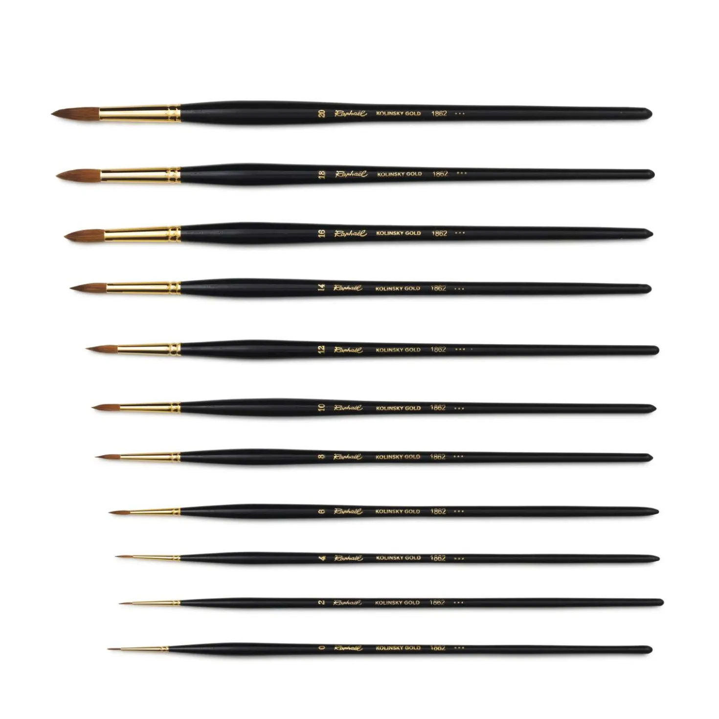 Raphaël® Serie 1862 Kolinsky Gold Rundpinsel