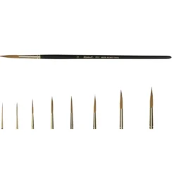 Raphaël® Serie 8802 Kolinsky Gold Rundpinsel lange Spitze