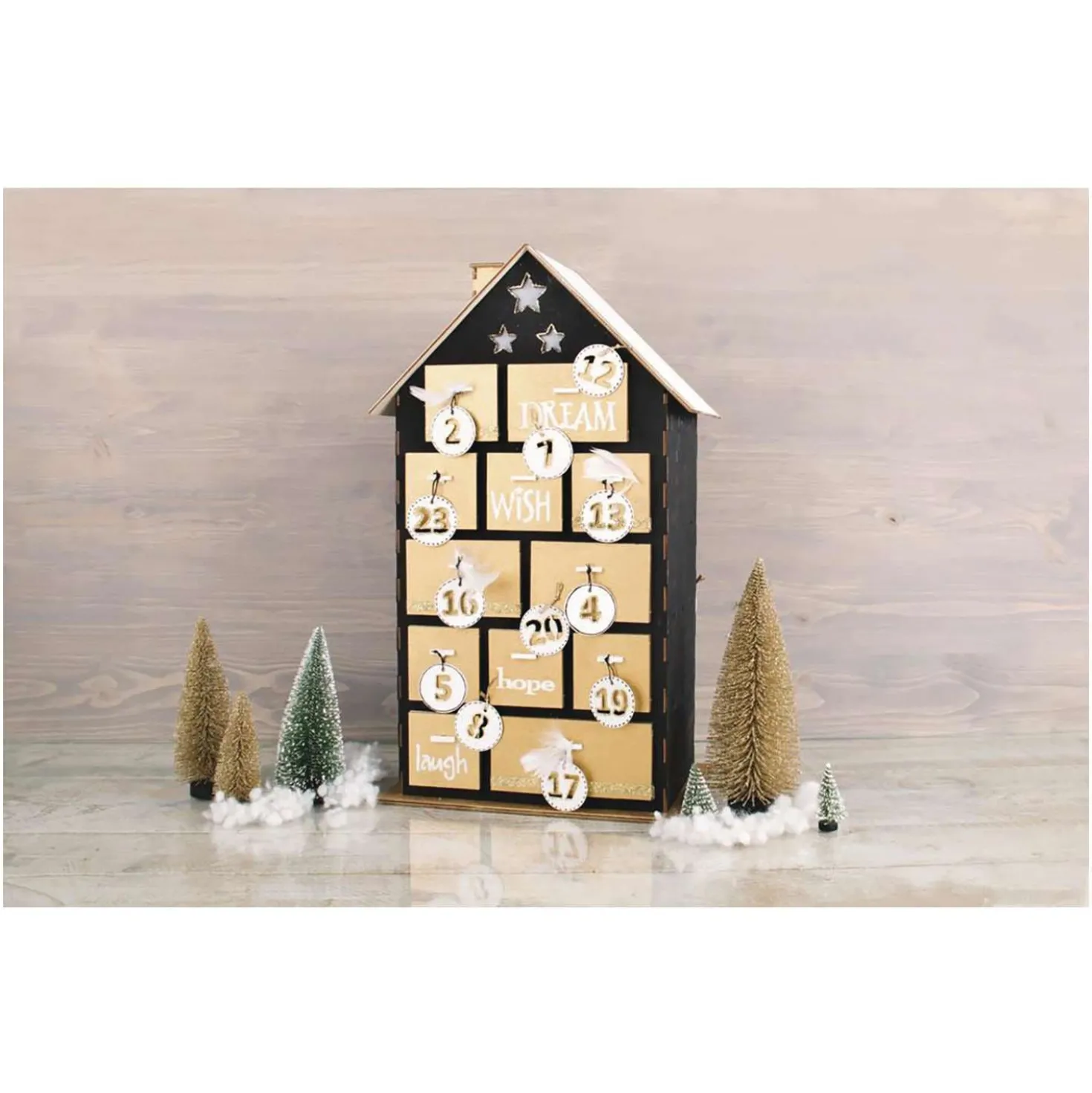 Rayher Adventskalenderhaus, Holzbausatz