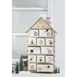 Rayher Adventskalenderhaus, Holzbausatz