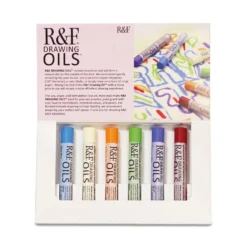 R&F® Drawing Oil Sets, 6 × 12 ml
