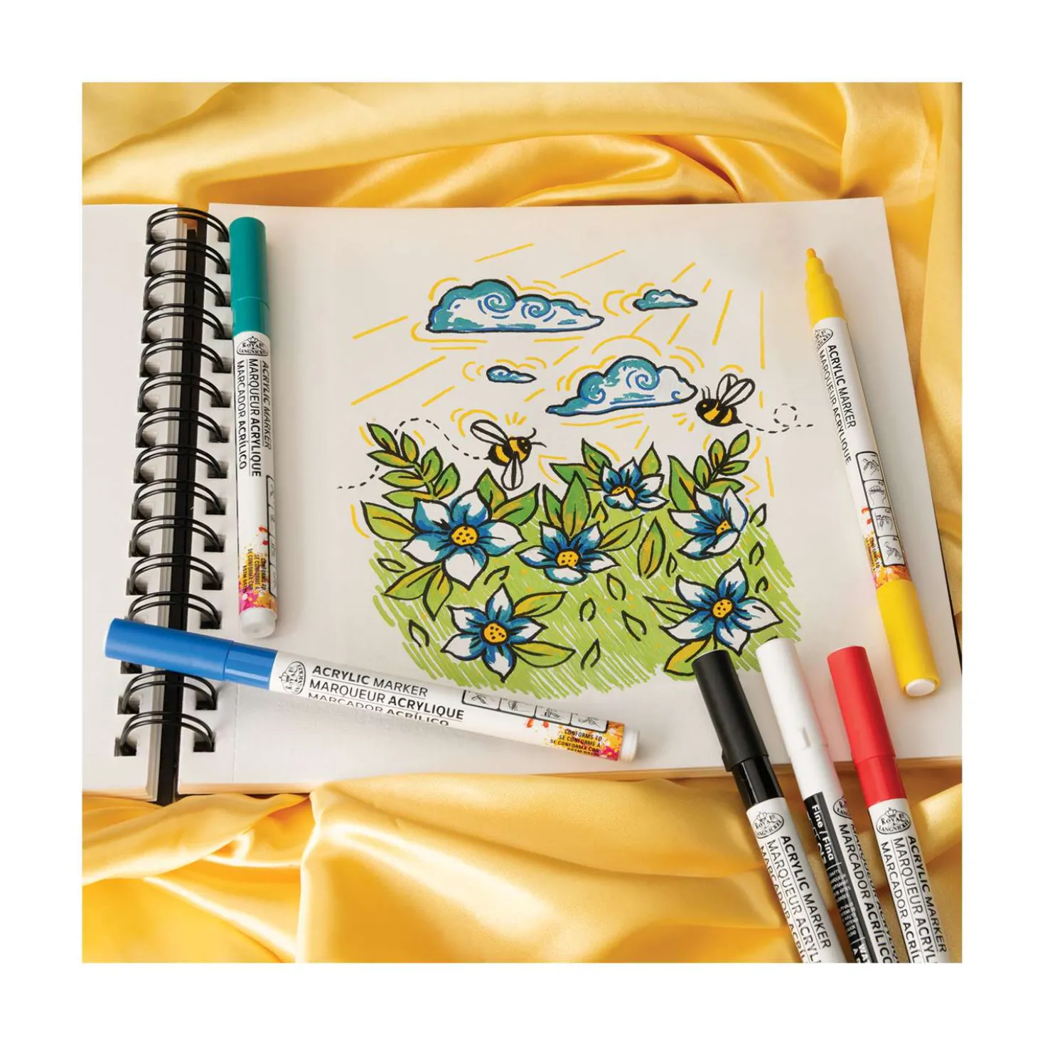 Royal & Langnickel® ACRYLIC MARKER – 6er Set