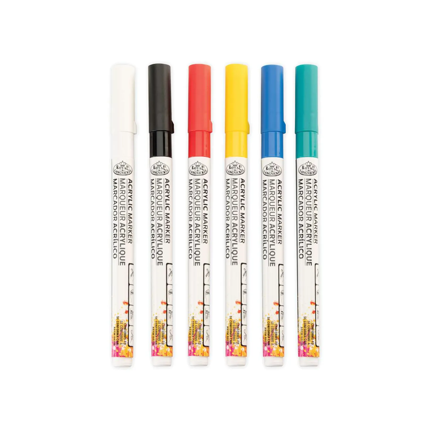 Royal & Langnickel® ACRYLIC MARKER – 6er Set