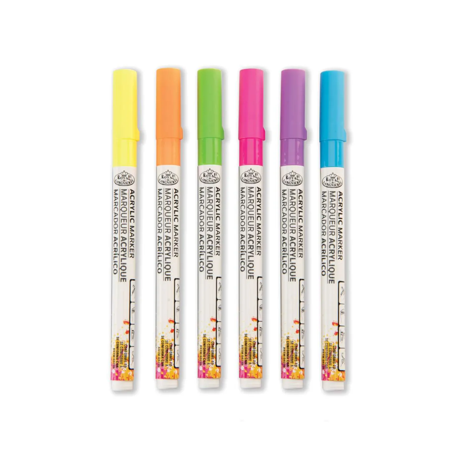 Royal & Langnickel® ACRYLIC MARKER – 6er Set