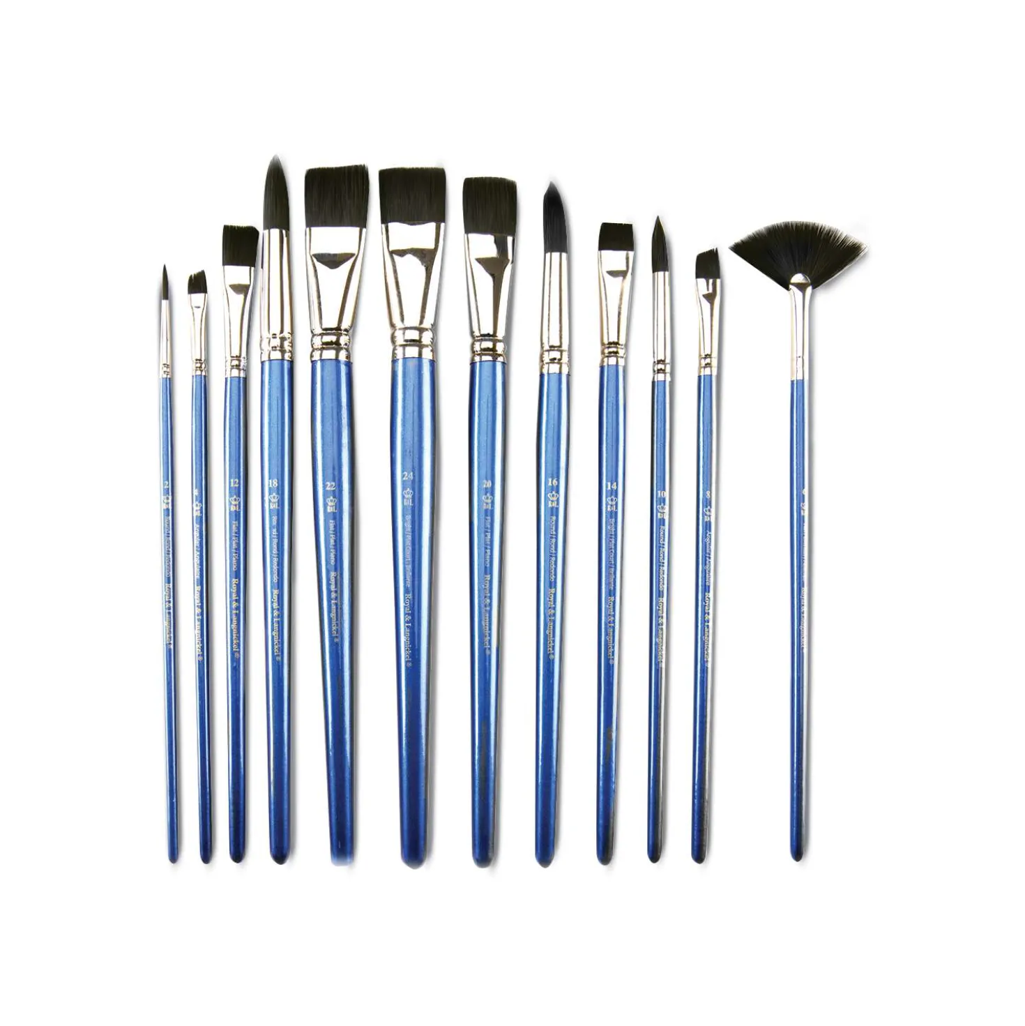 Royal & Langnickel® Black Taklon Pinselset C, 12-teilig