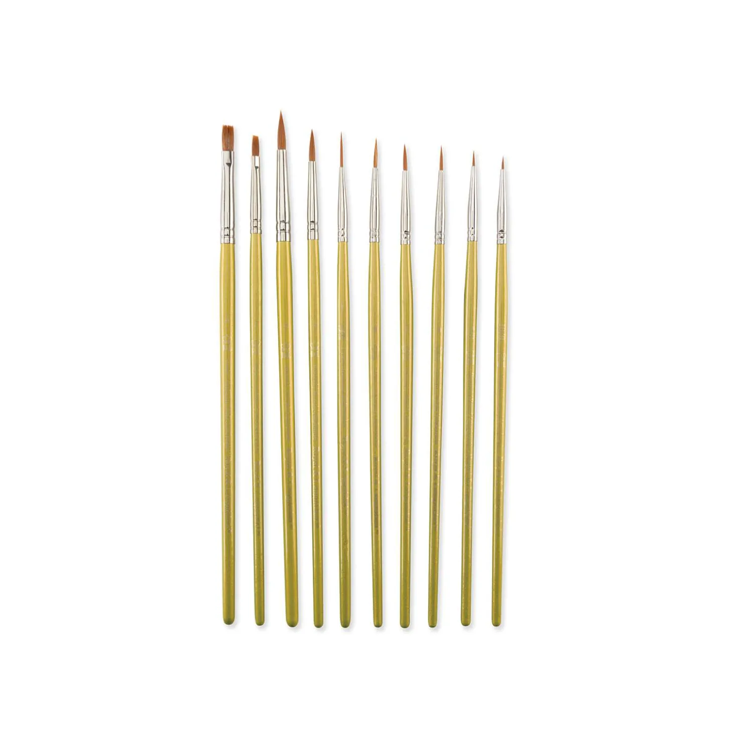 Royal & Langnickel® Brown Taklon Pinselset D, 10-teilig