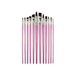 Royal & Langnickel® Burgundy Taklon Pinselset A, 12-teilig