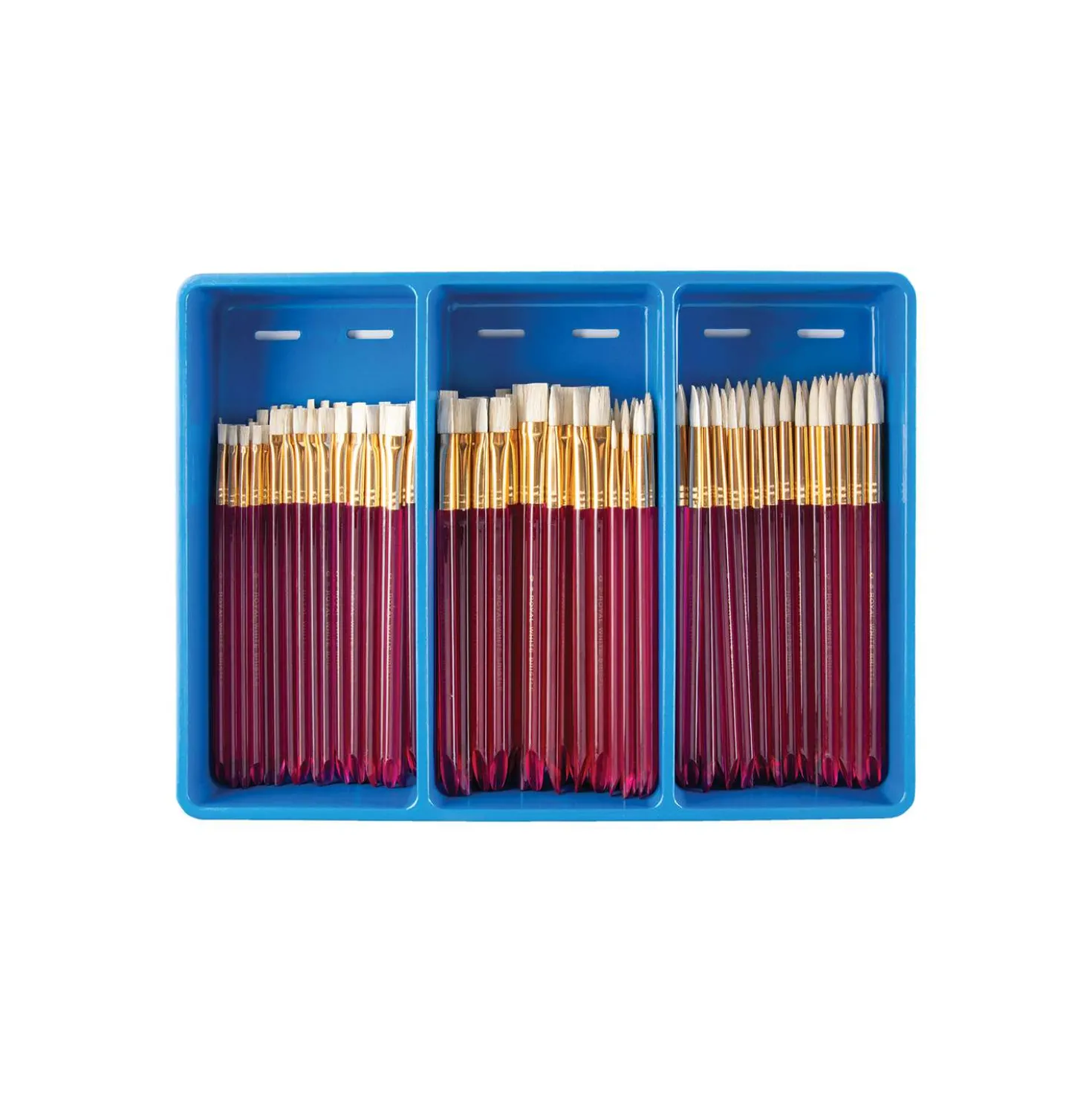Royal & Langnickel 120er Pinselset, Weiße Borsten