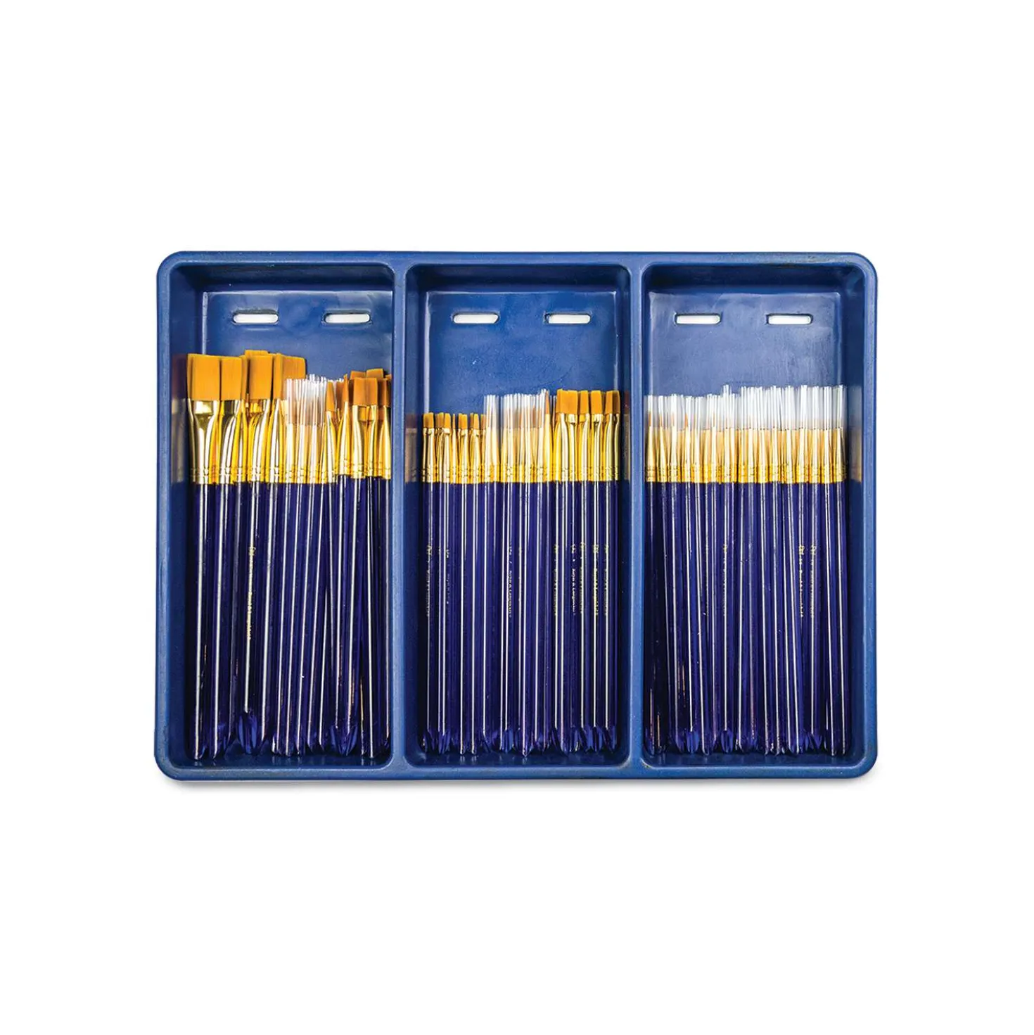 Royal & Langnickel 120er Pinselset, Gold Taklon Borsten