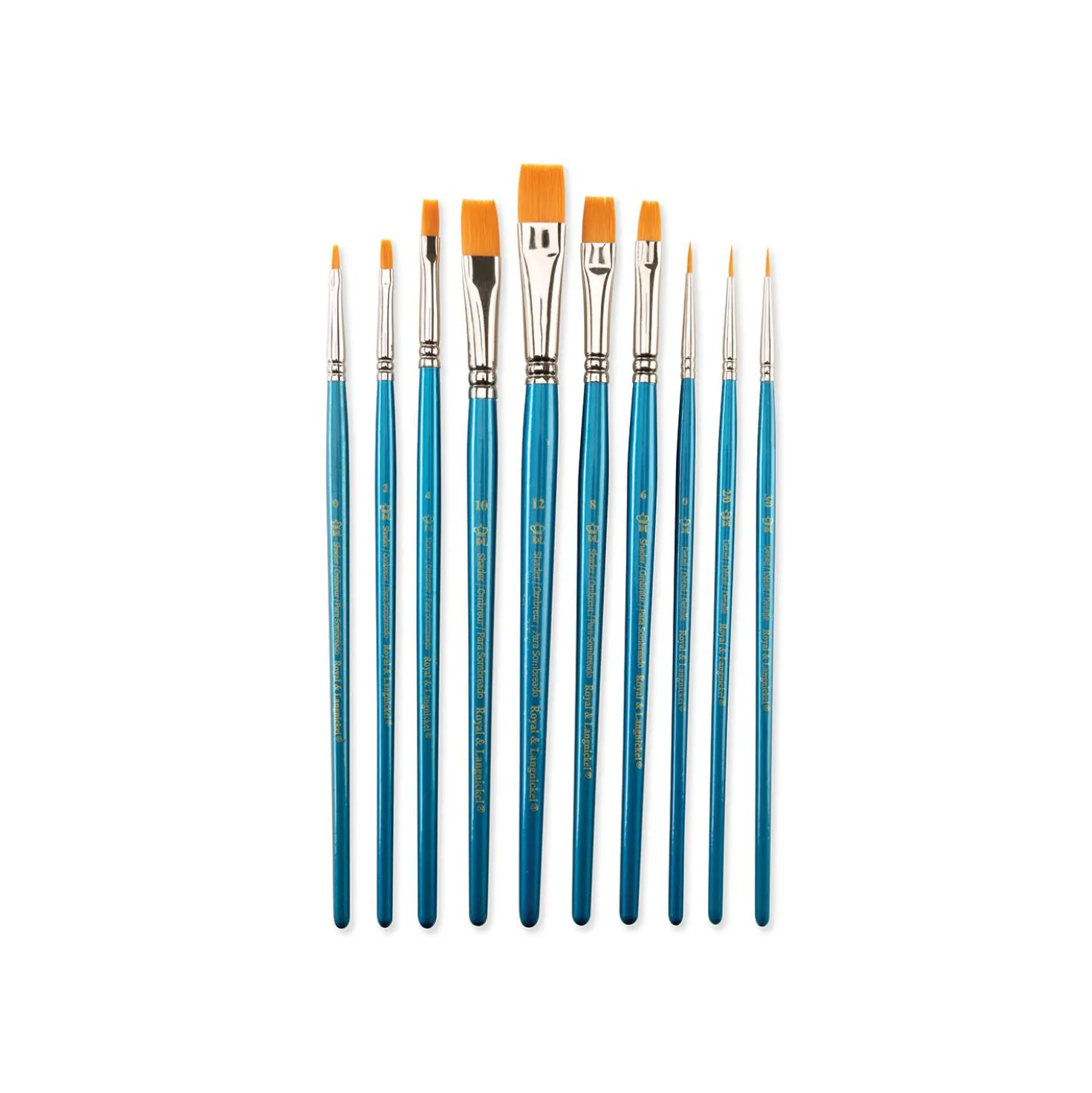 Royal & Langnickel® Gold Taklon Shader Pinselset C