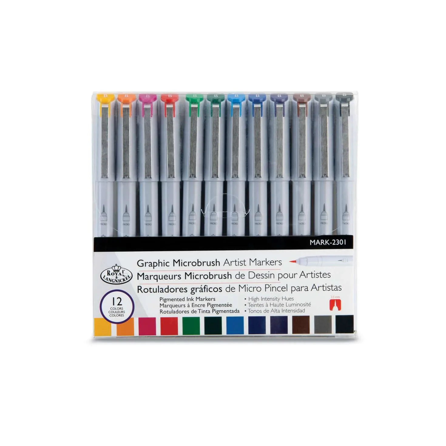 Royal & Langnickel Graphic Microbrush Künstlerstifte-Set