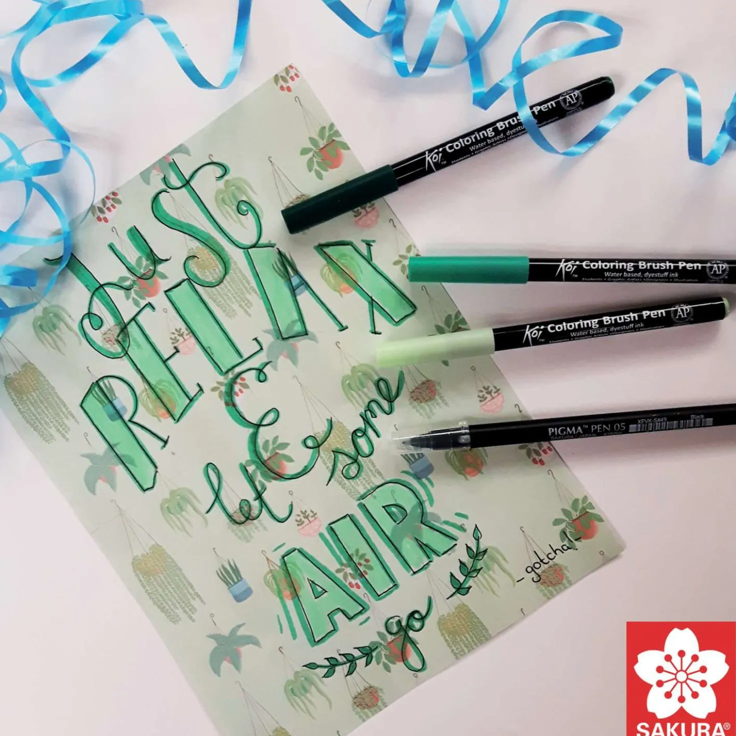SAKURA® Koi Coloring Brush Pen-Set