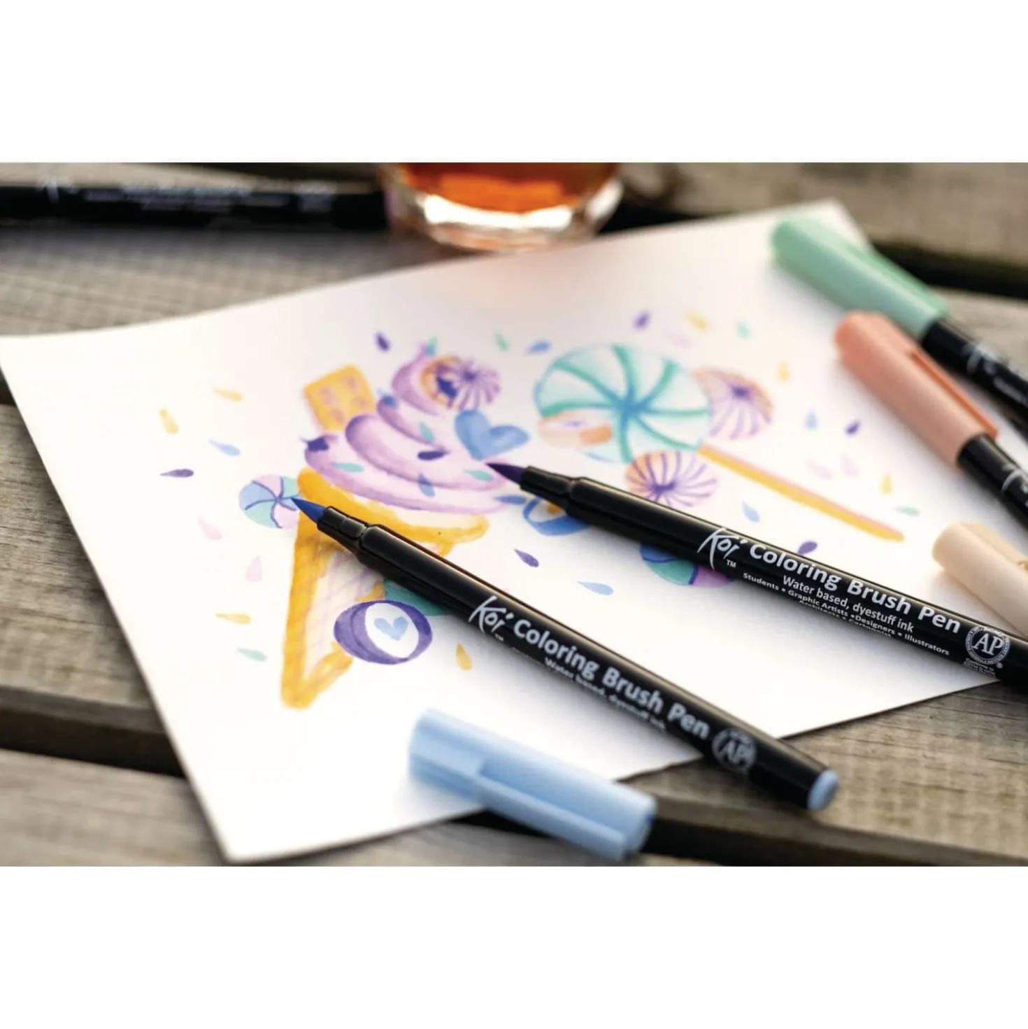 SAKURA® Koi Coloring Brush Pen 6er-Sets