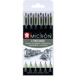 SAKURA® PIGMA MICRON™ Fineliner-Sets, schwarz