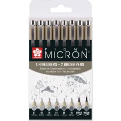 SAKURA® Pigma Micron™ Fineliner-Sets, Grautöne