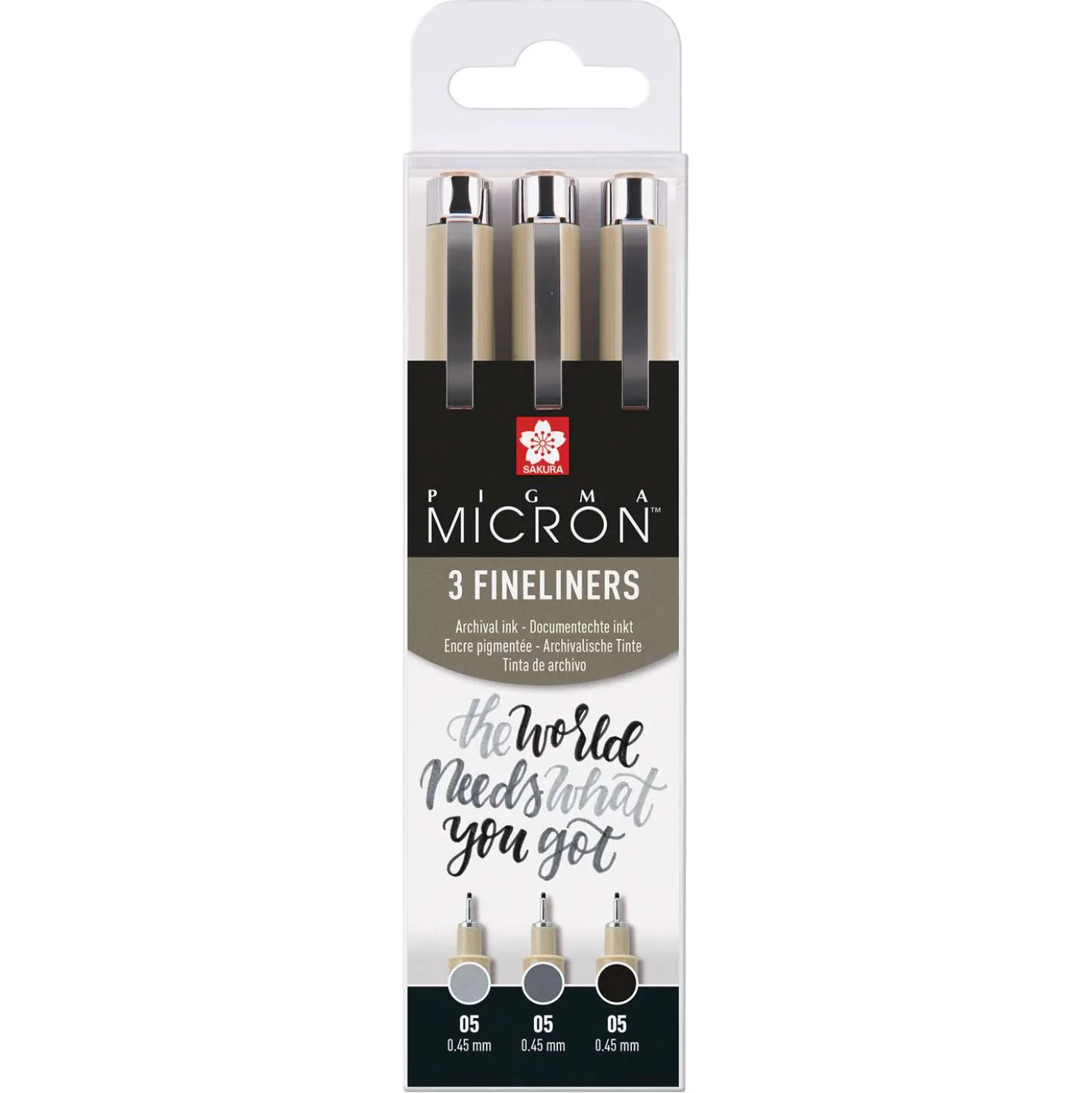 SAKURA® Pigma Micron™ Fineliner-Sets, Grautöne