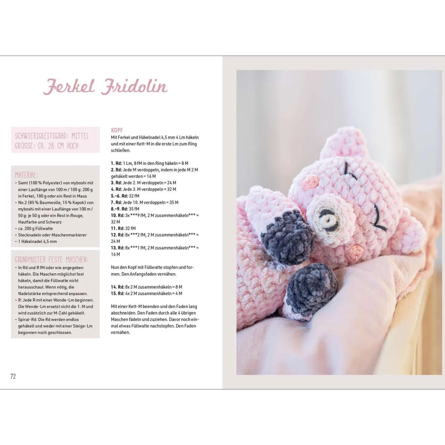 Samtige Kuschelfreunde häkeln: Flauschige Plüschtiere aus Chenille-Garn. Exclusiv in Zusammenarbeit mit myboshi