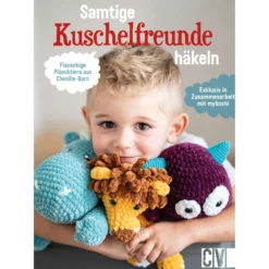 Samtige Kuschelfreunde häkeln: Flauschige Plüschtiere aus Chenille-Garn. Exclusiv in Zusammenarbeit mit myboshi
