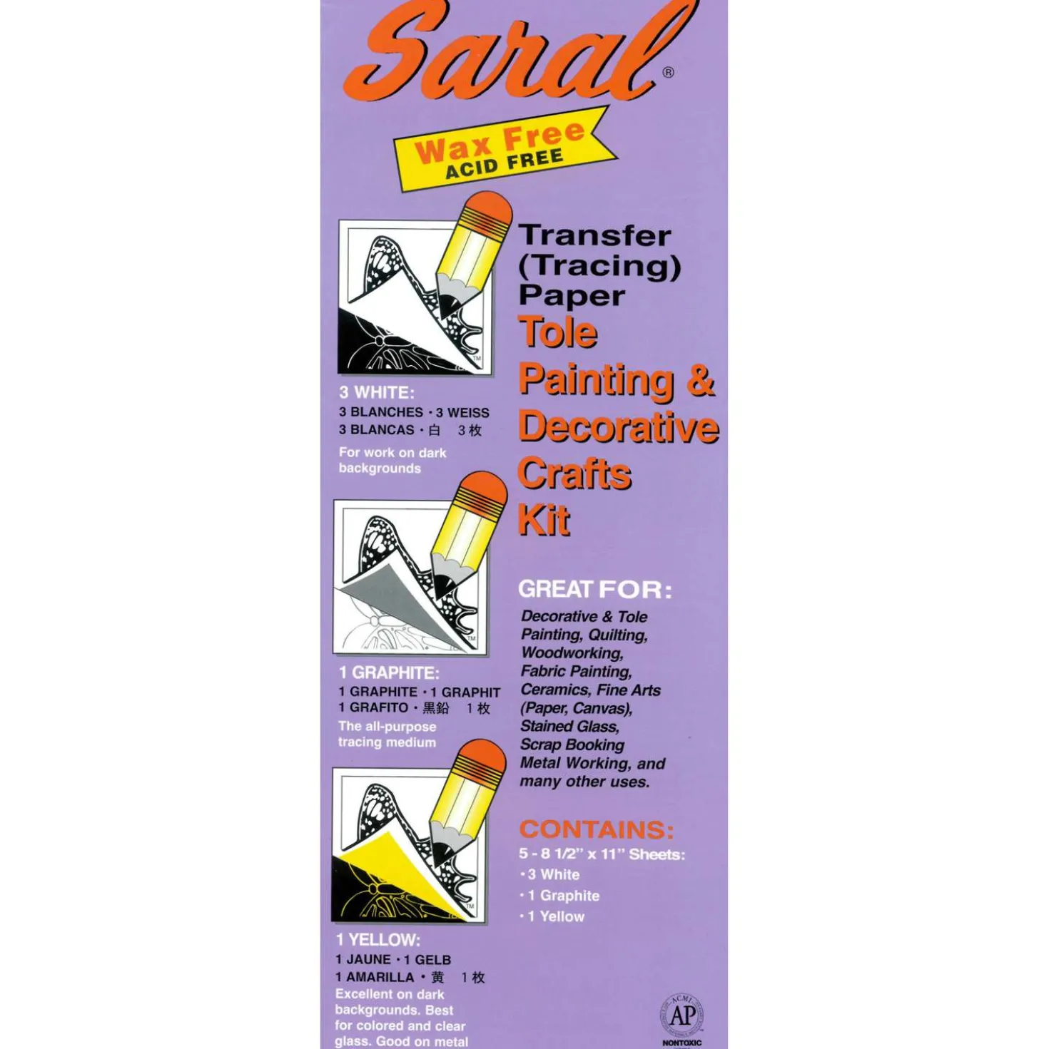SARAL® Transferpapier-Packungen wachslos