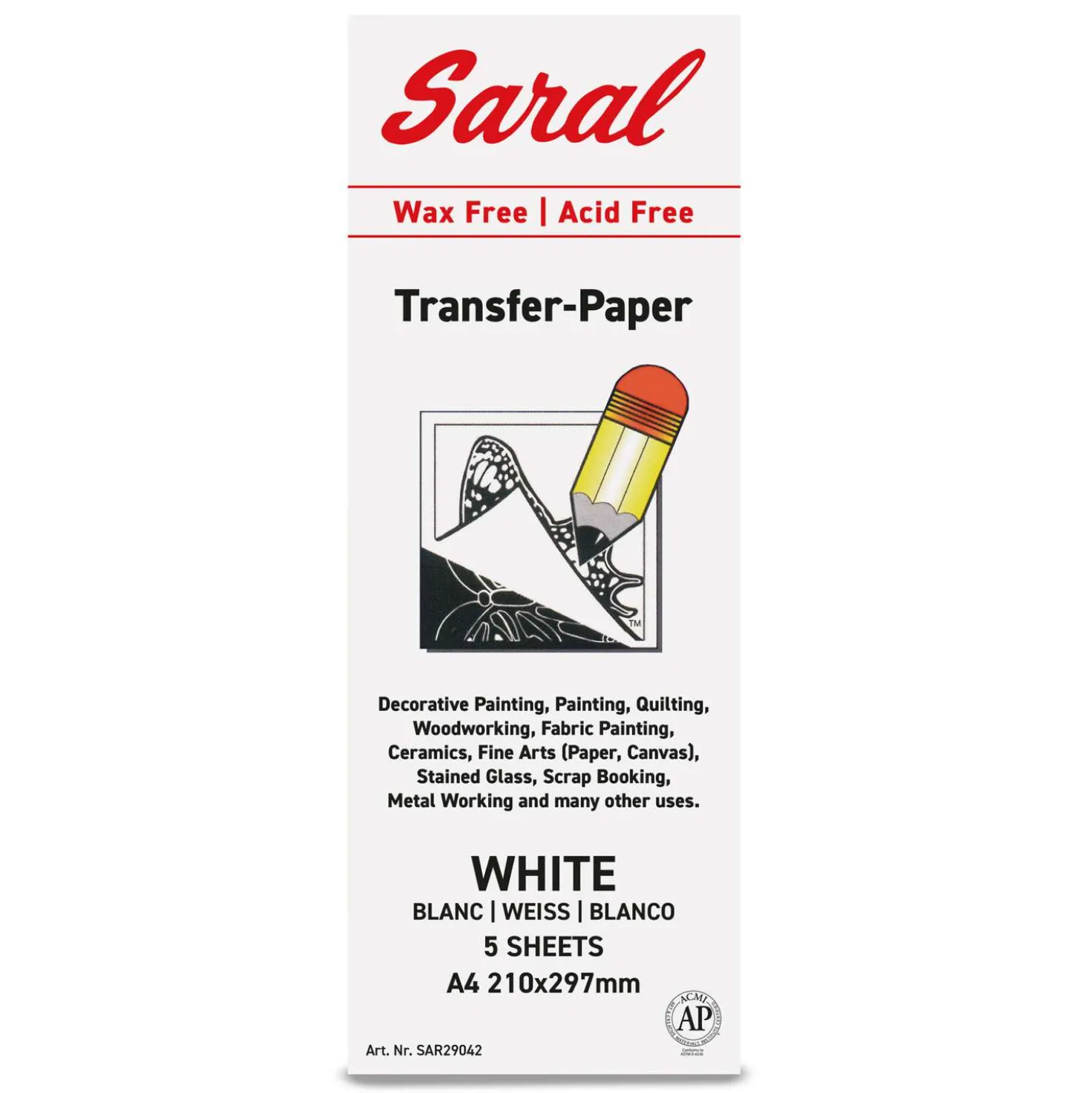 SARAL® Wachsloses Transfer-Papier, farbig