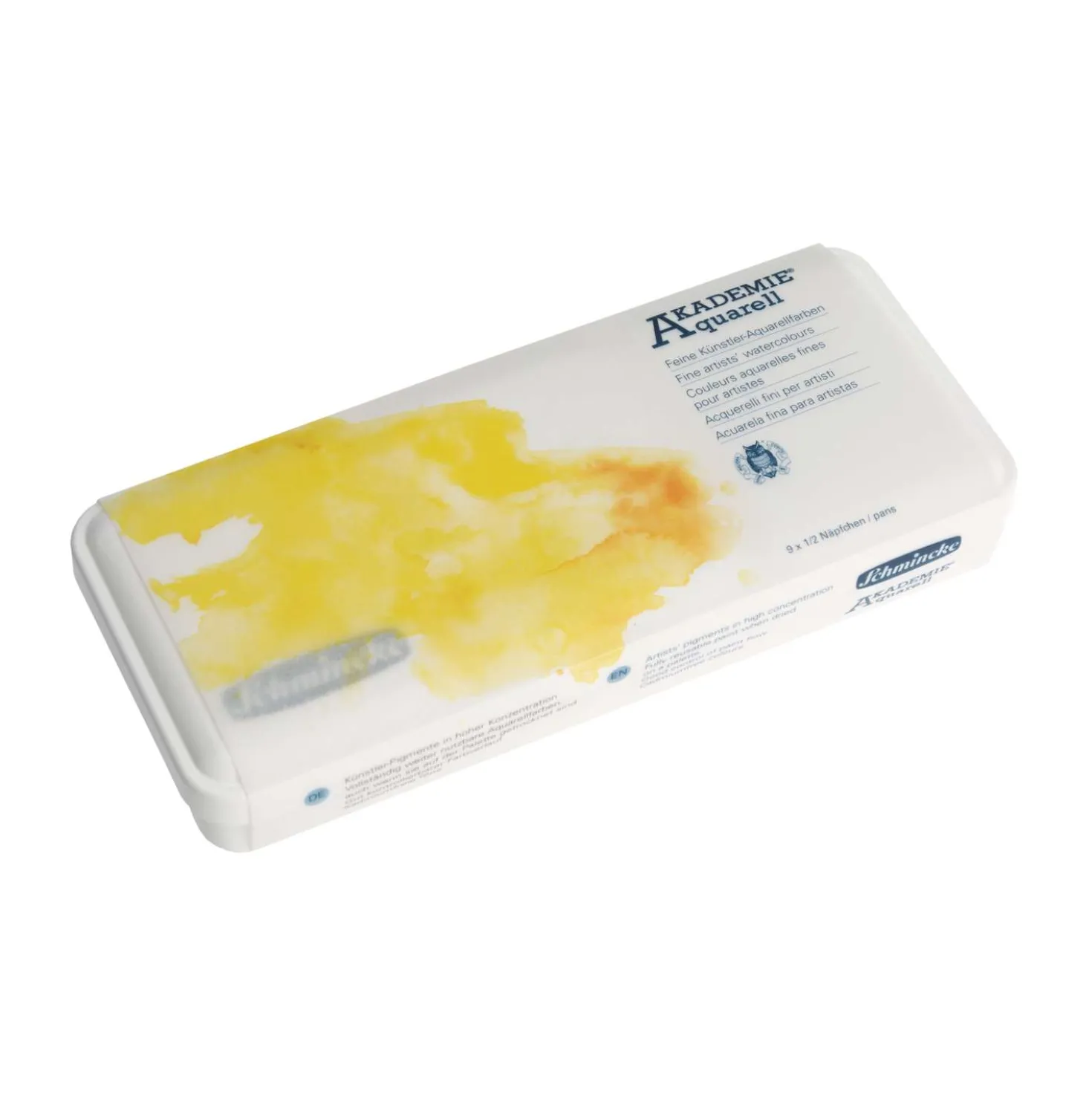 Schmincke AKADEMIE® Aquarell Kunststoffkasten, 9er-Set