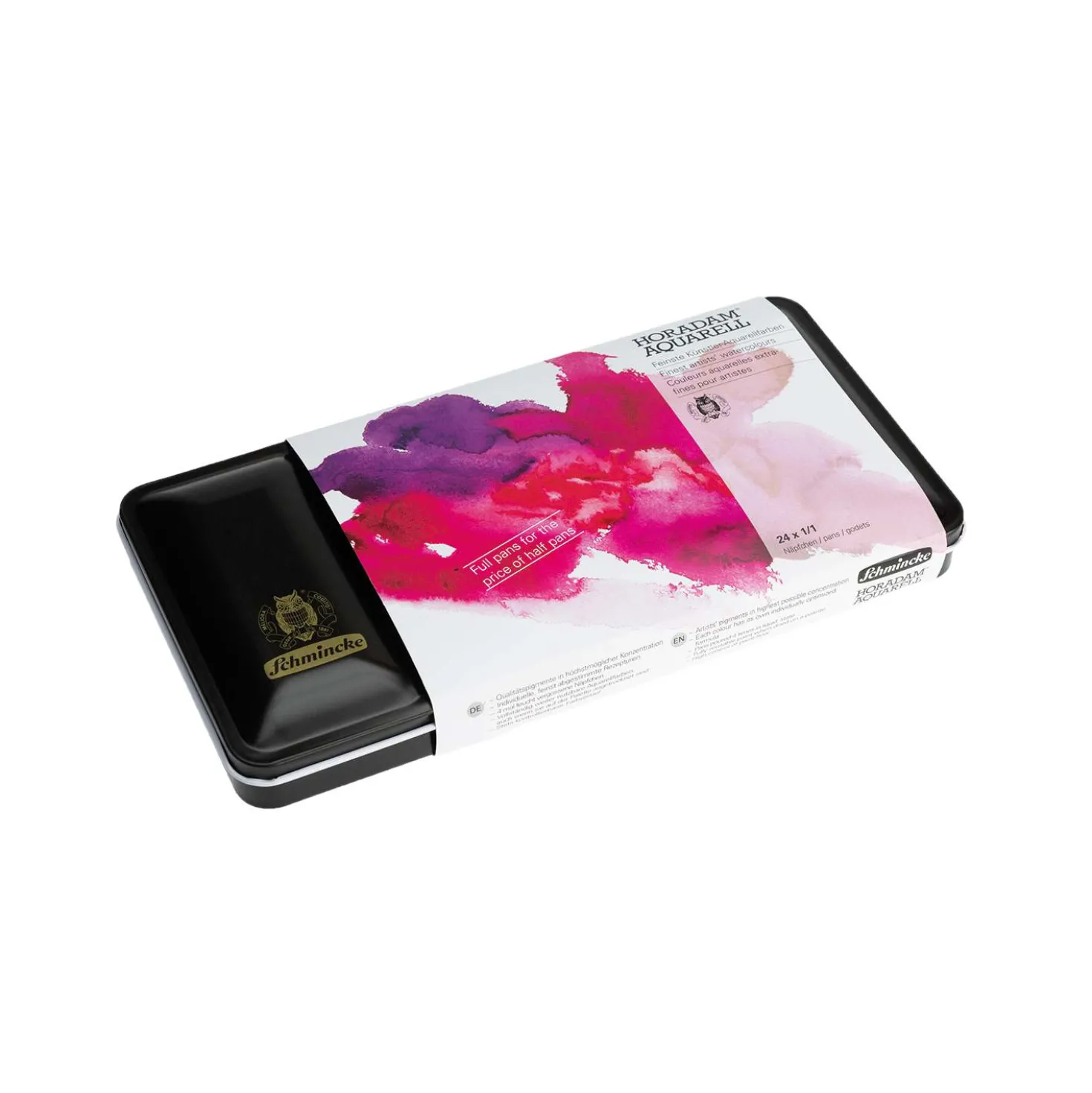 SCHMINCKE HORADAM® Aquarellkasten, 24 ganze Näpfe