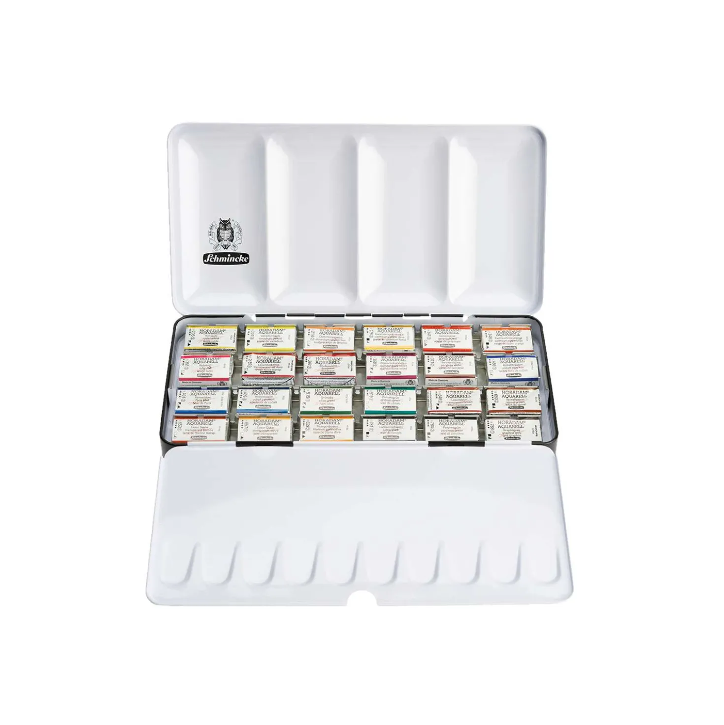 SCHMINCKE HORADAM® Aquarellkasten, 24 ganze Näpfe