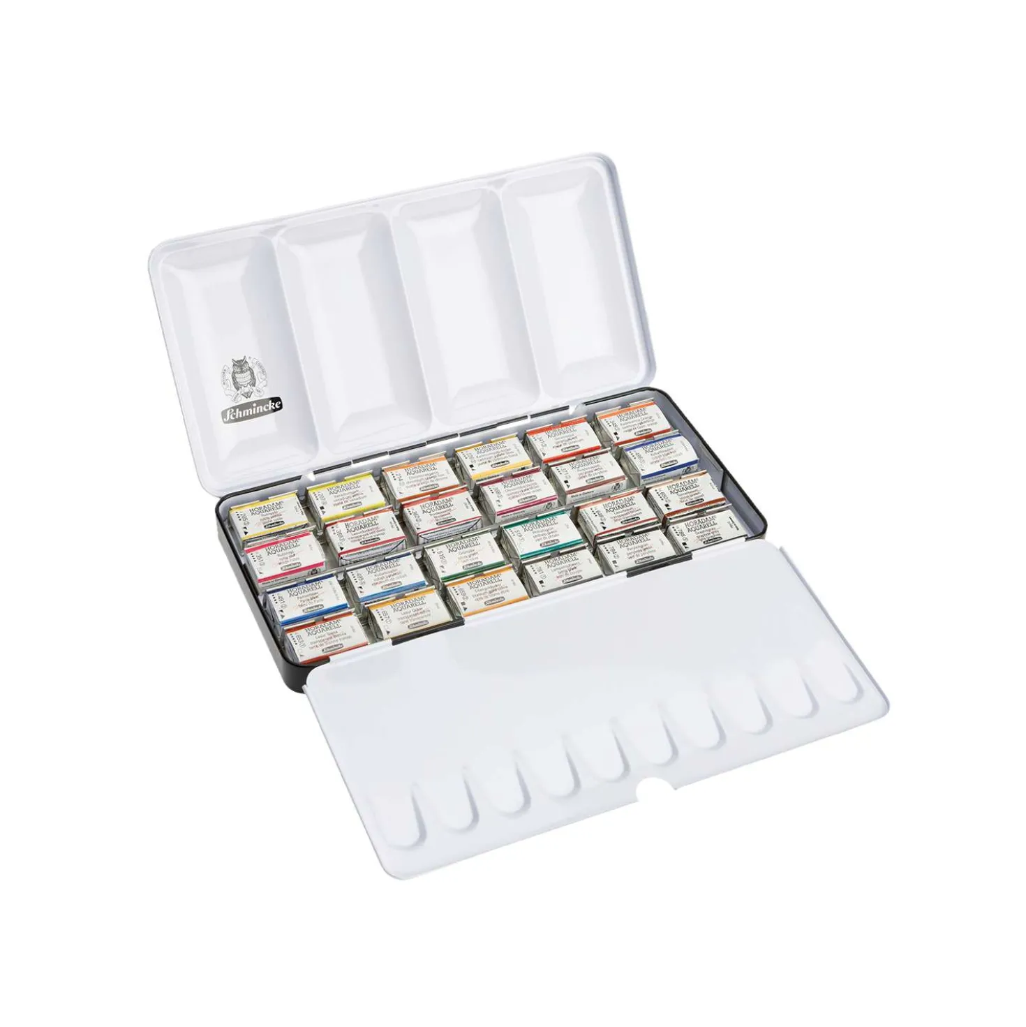 SCHMINCKE HORADAM® Aquarellkasten, 24 ganze Näpfe