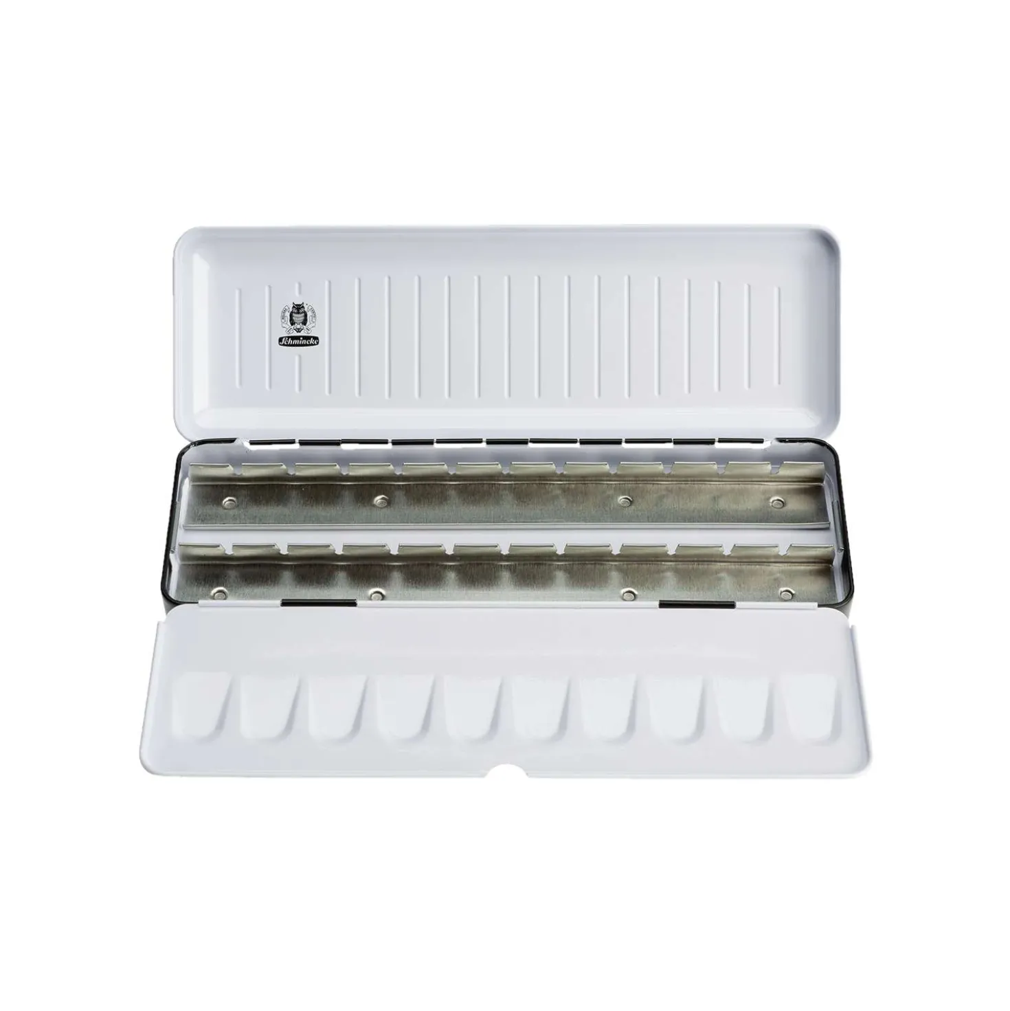 SCHMINCKE HORADAM® Aquarell-Leerkasten, 24 halbe Näpfe