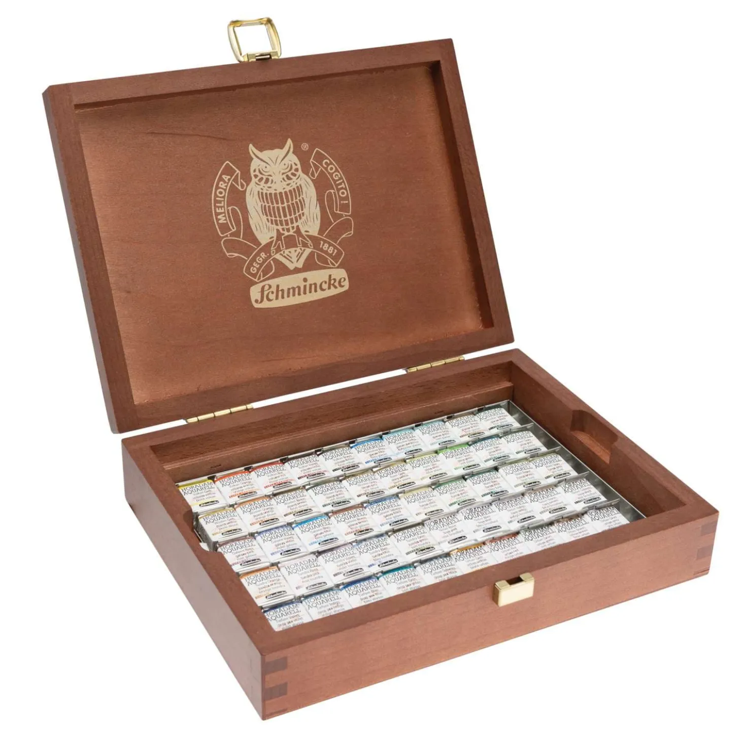 SCHMINCKE HORADAM® AQUARELL SUPER GRANULATION, 50er-Set Holzkasten