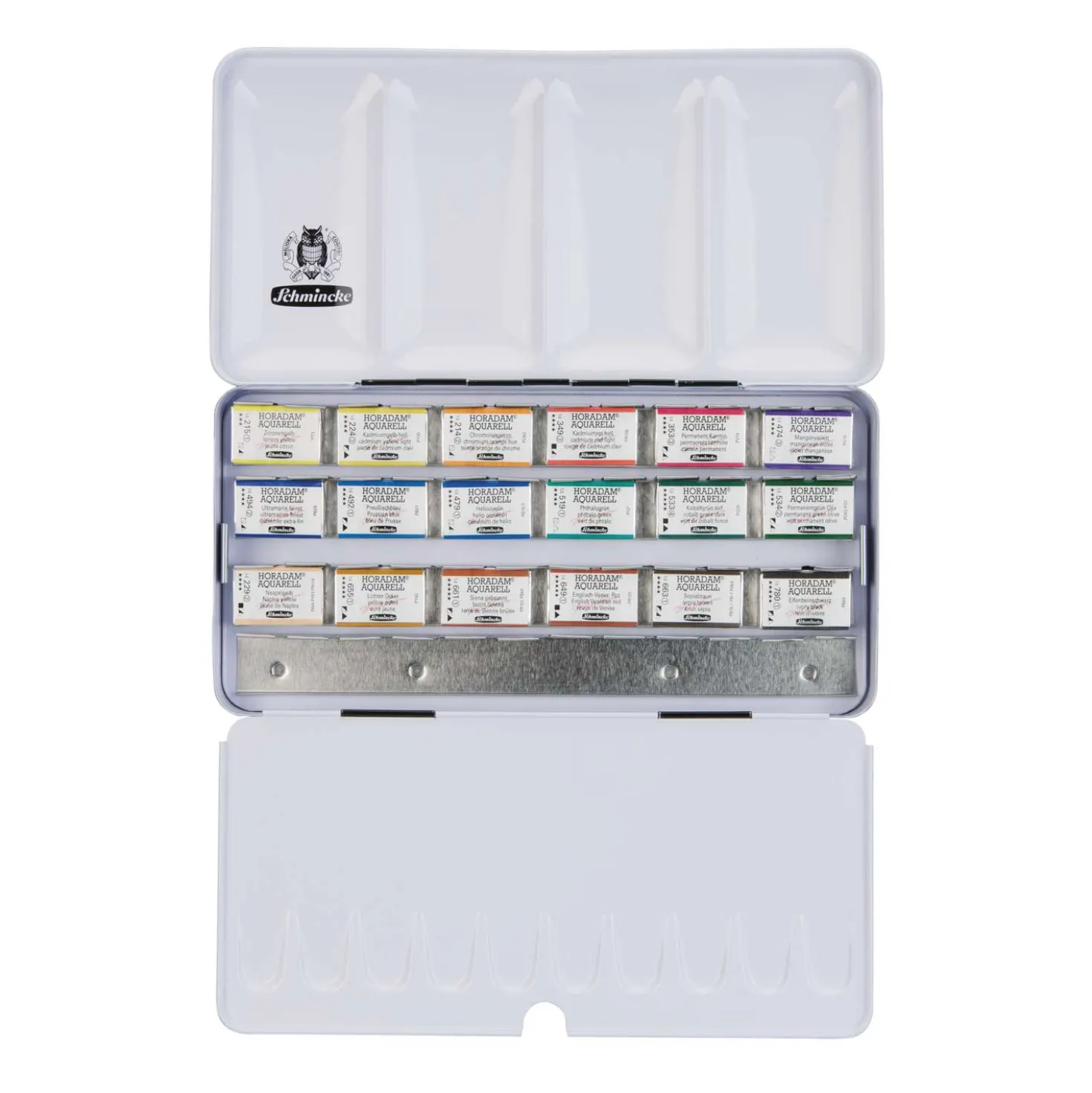 SCHMINCKE HORADAM® Feinste Künstler Aquarellfarben, Metallkästen mit ganzen Näpfchen