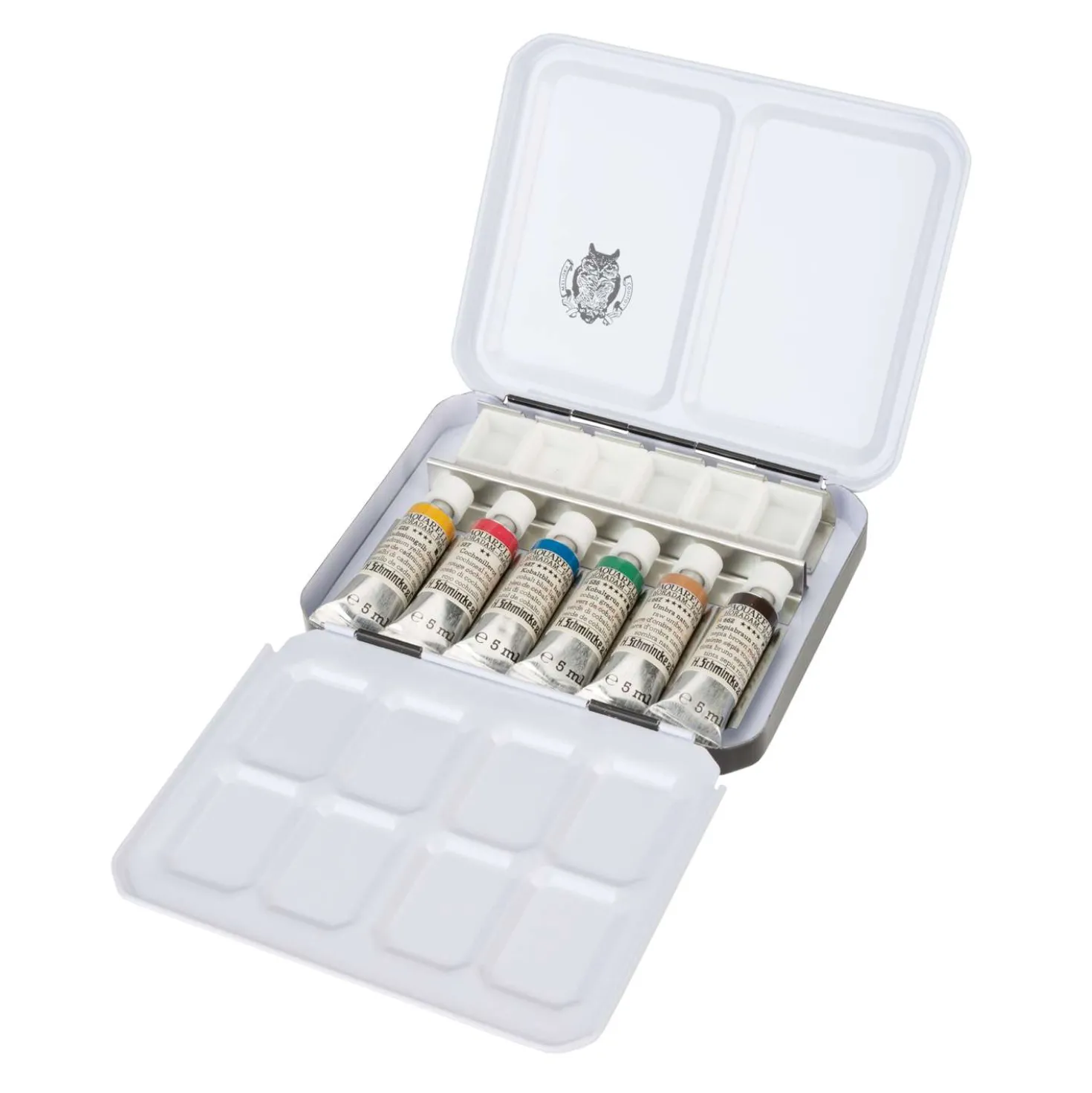 SCHMINCKE HORADAM® Retro Kompakt-Metallkasten, 6 x 5-ml-Tuben