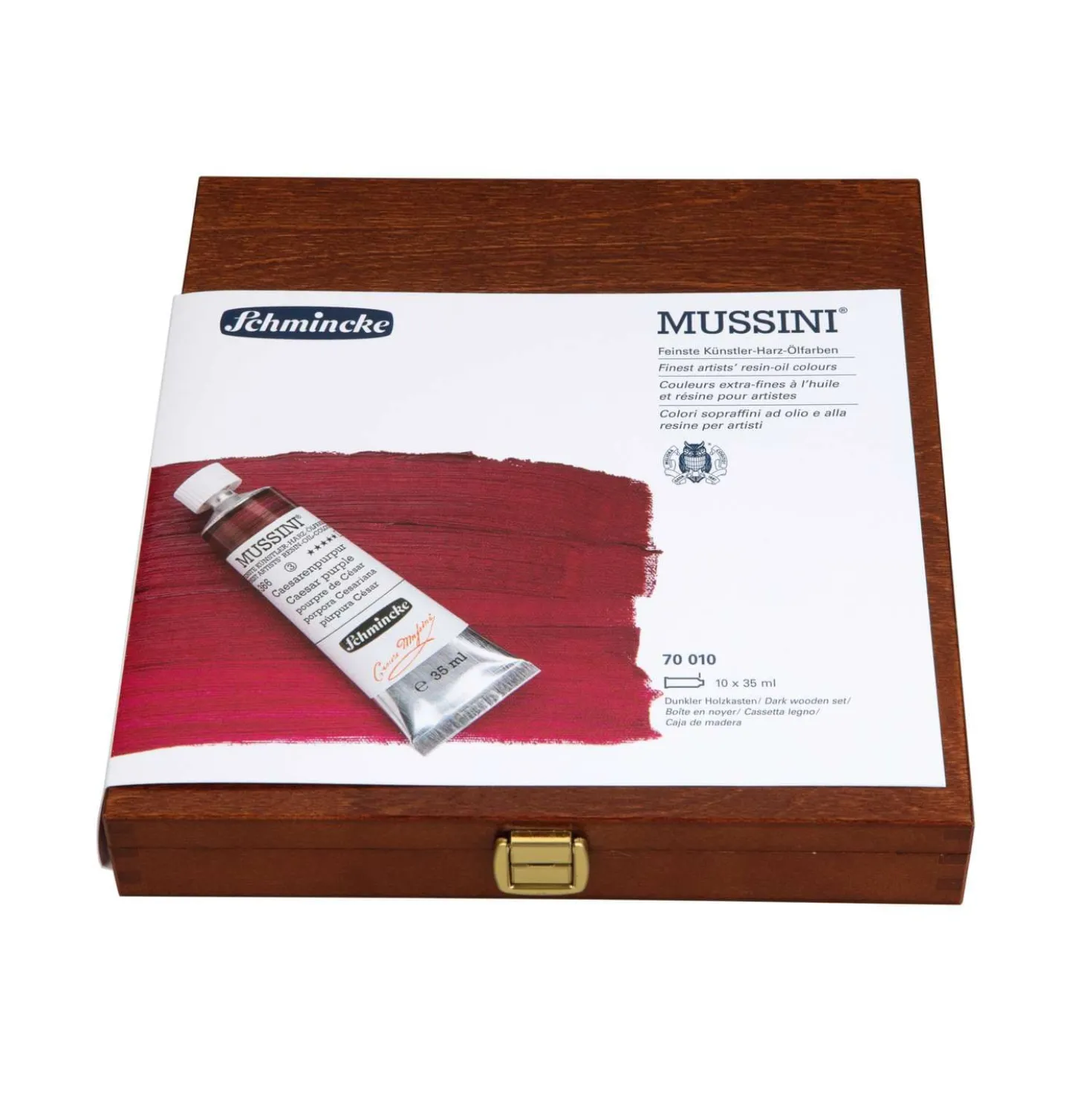 SCHMINCKE MUSSINI® Feinste Künstler-Harz-Ölfarben im Holzkoffer