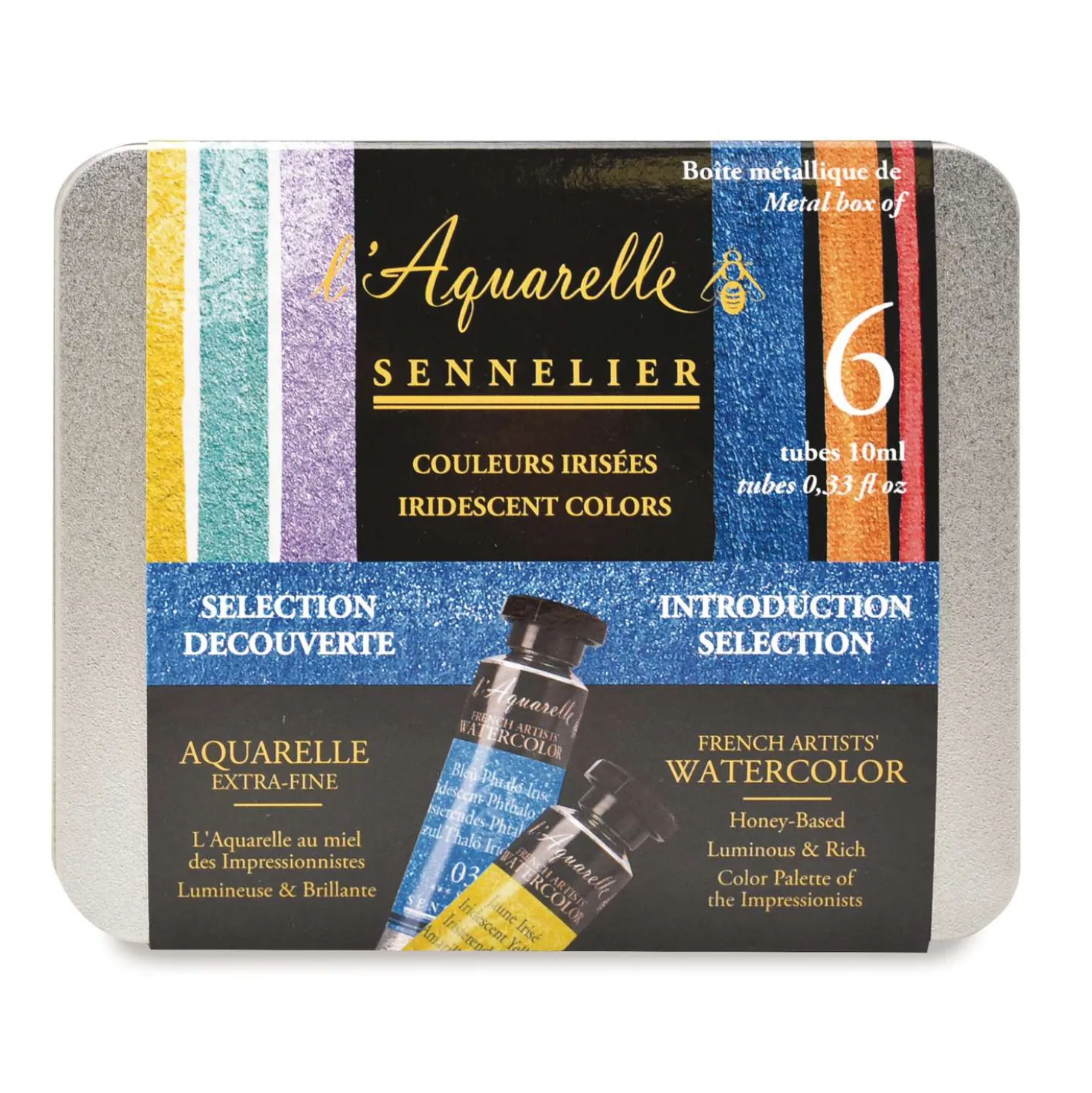 SENNELIER extrafeine Aquarellfarben-Sets, irisierende Farben