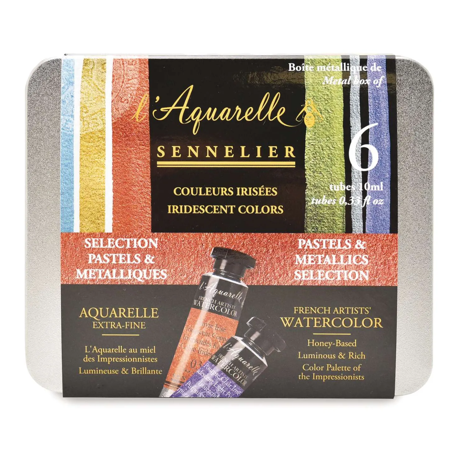 SENNELIER extrafeine Aquarellfarben-Sets, irisierende Farben
