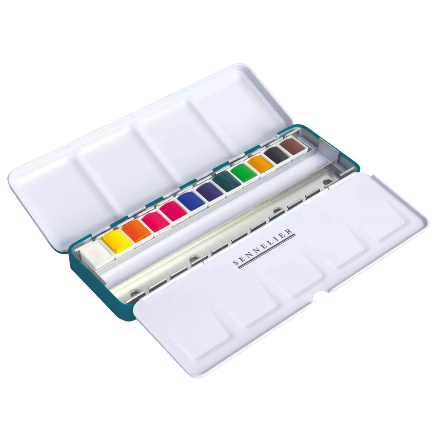 SENNELIER La Petite Aquarelle Set in der Metallbox, 12 halbe Näpfe