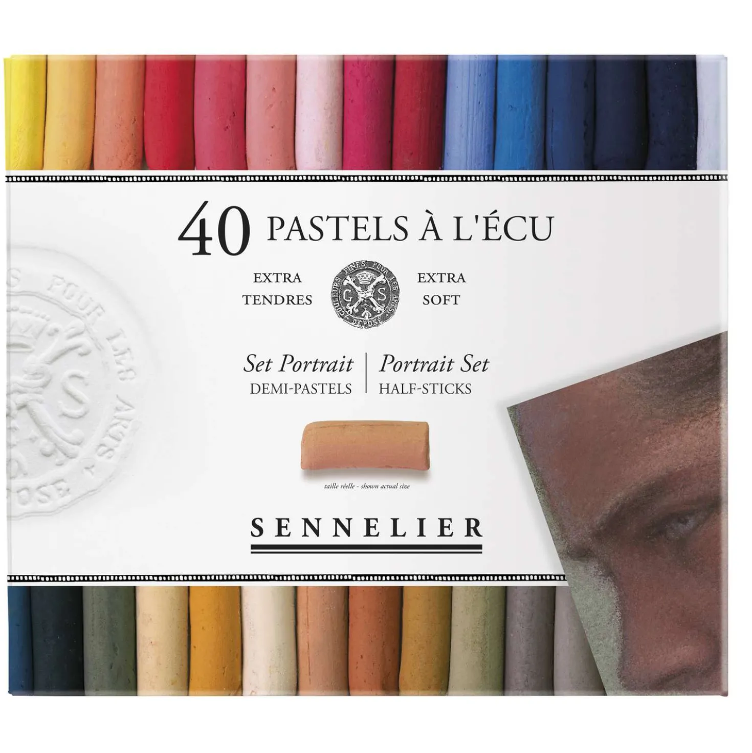 SENNELIER PASTELS À L'ÉCU, Künstler-Pastellkreiden Set"Portrait"