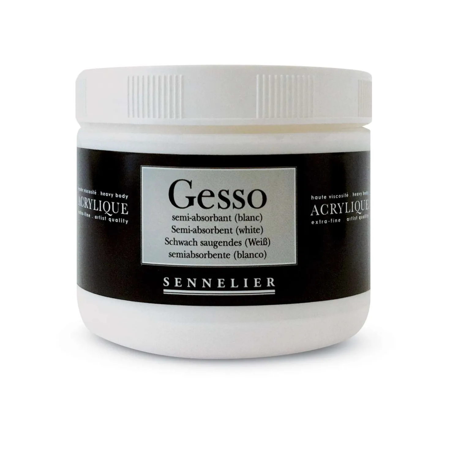 SENNELIER Schwach saugendes Gesso (weiß / 500 ml)