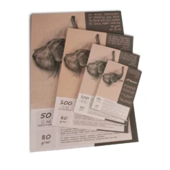 Skizzenblock 100% mit graubraunem ökologischen Recycling Papier