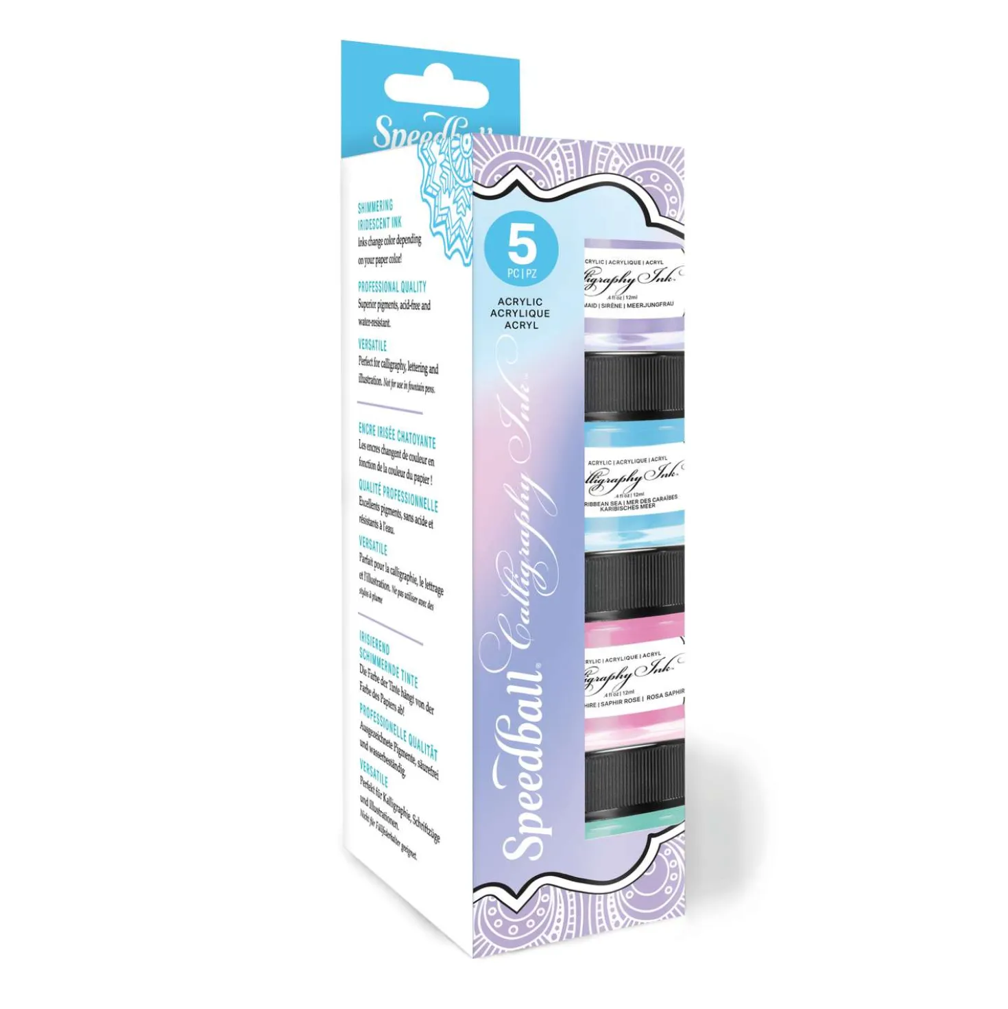 Speedball® Acrylic Calligraphy Iridescent Ink Set