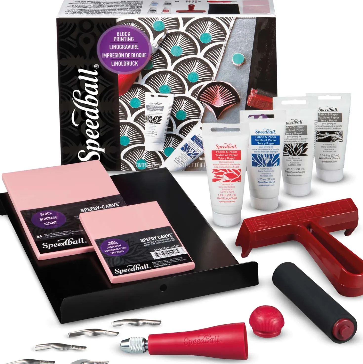 Speedball® Deluxe Textil-Linoldruck-Set