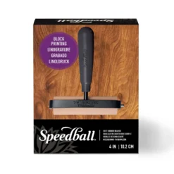 Speedball® Deluxe weiche Gummiwalze 10,16 cm, schwarz
