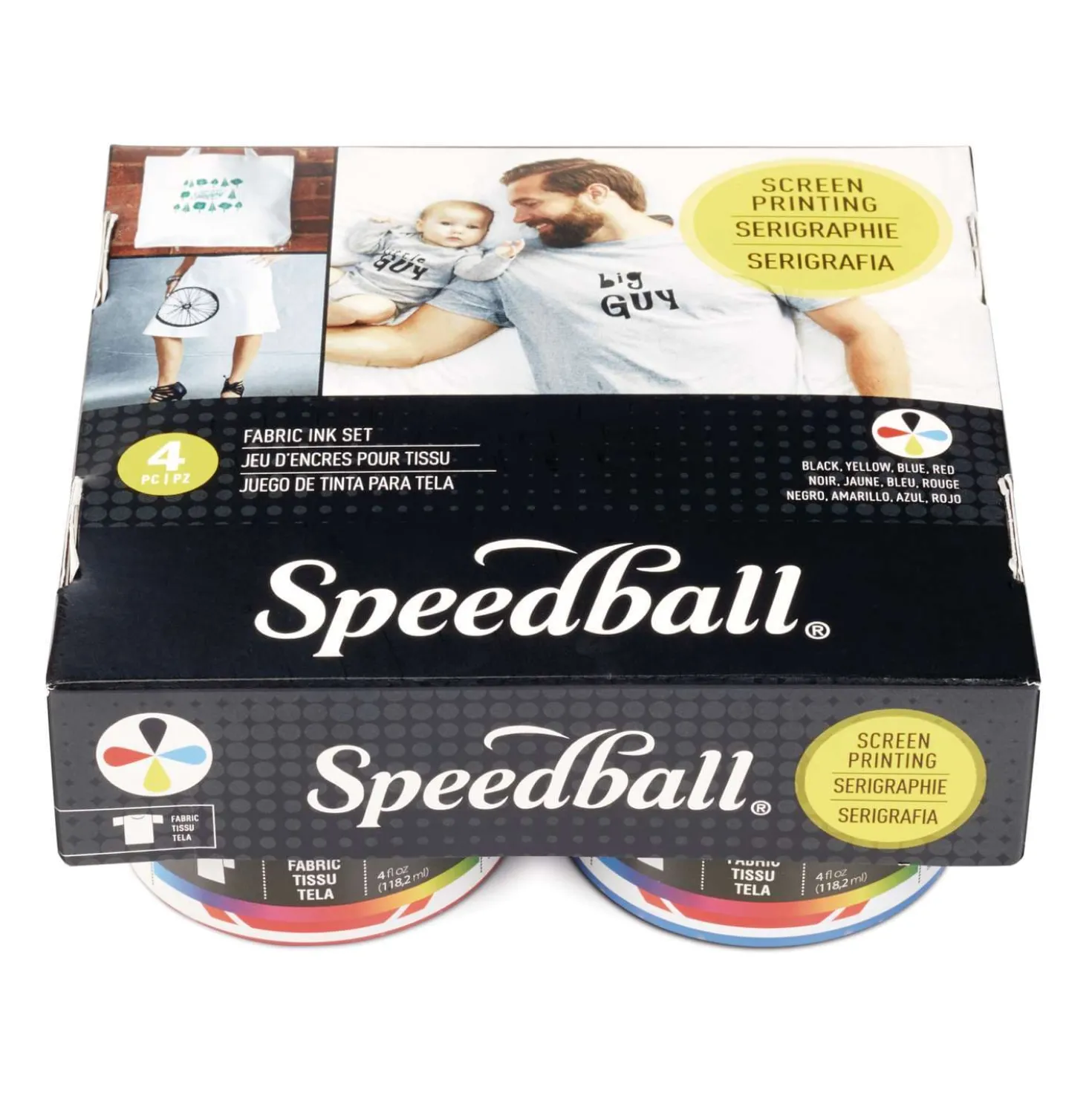 Speedball® Siebdruck-Textilfarben Basic-Set