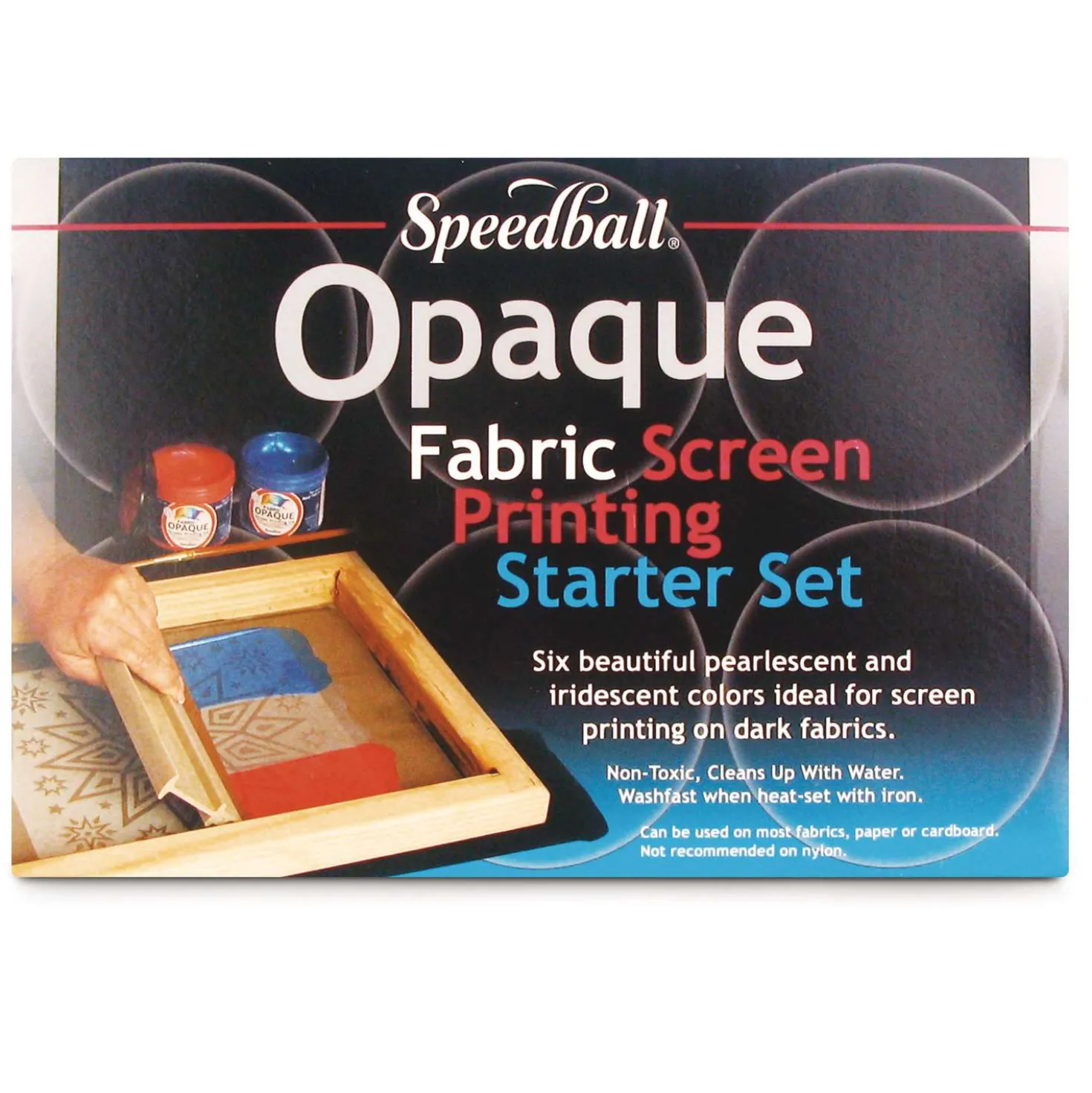 Speedball® Siebdruck-Textilfarbe Opak, Starter-Set
