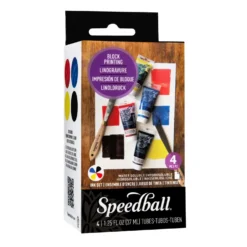 Speedball® wasserlösliche Linoldruckfarbe Set